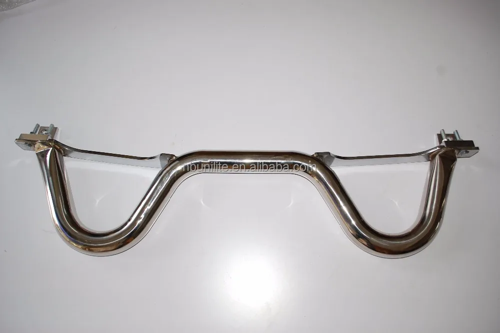 4-Point Stainless Steel Dual Twin Hoop Roll Bar for Mazda 89-98 Miata MX5 MX-5 Exhaust Pipe