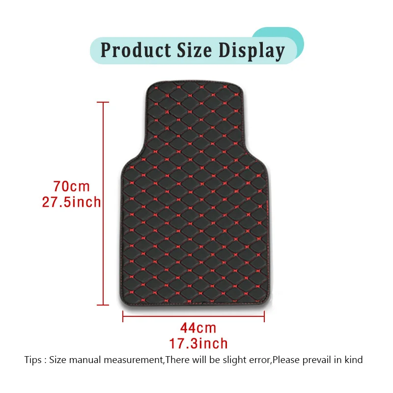 Universal Car Floor Mats Artifical Leather Fit 98% Auto Parts Models Interior Accessories Foot Pads Rugs Custom Cover Waterproof