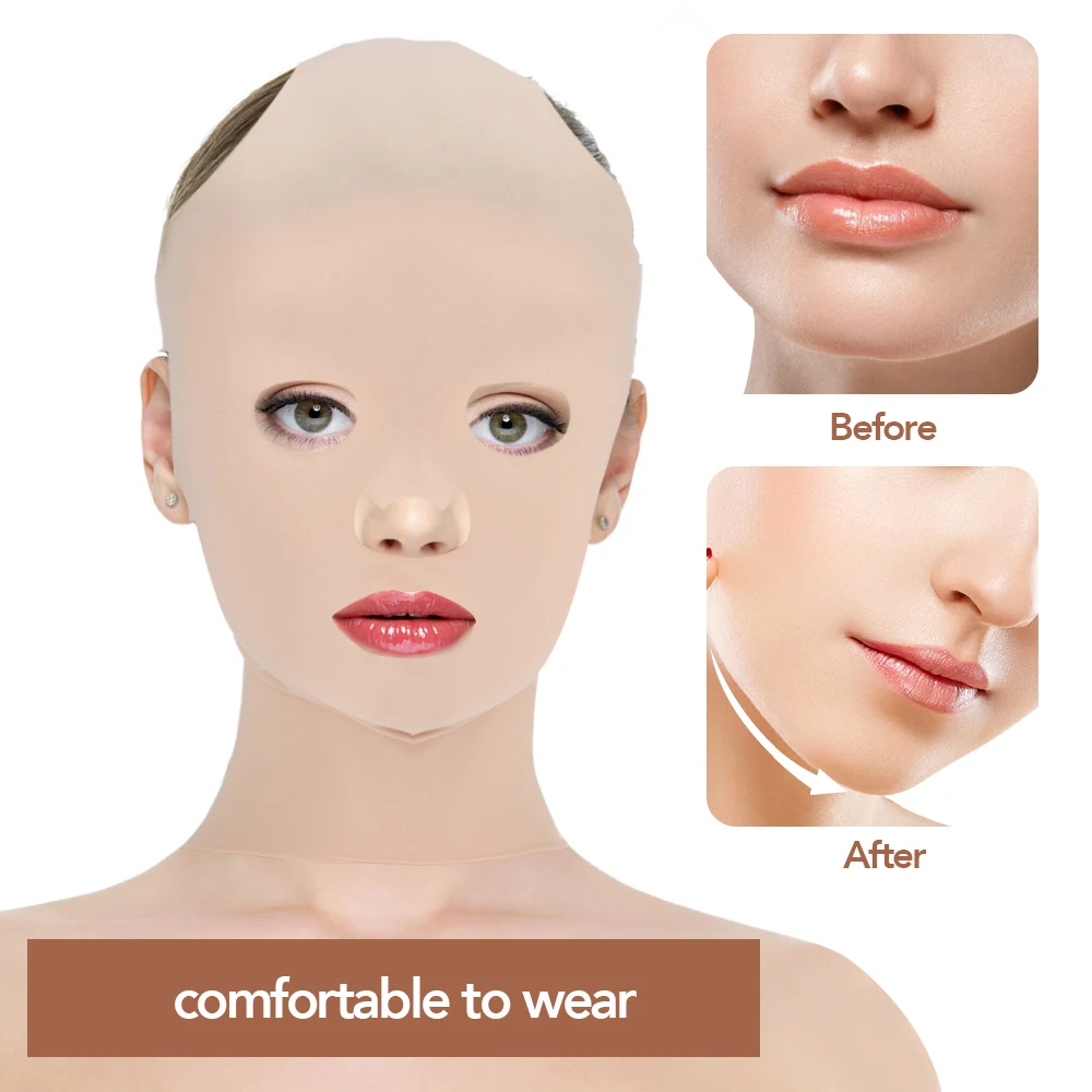 Bandage amincissant réutilisable 3D pour le visage, ligne en V, masque de levage facial, ceinture de levage du ruisseau et des joues, sangle anti-déformable, soins de la peau