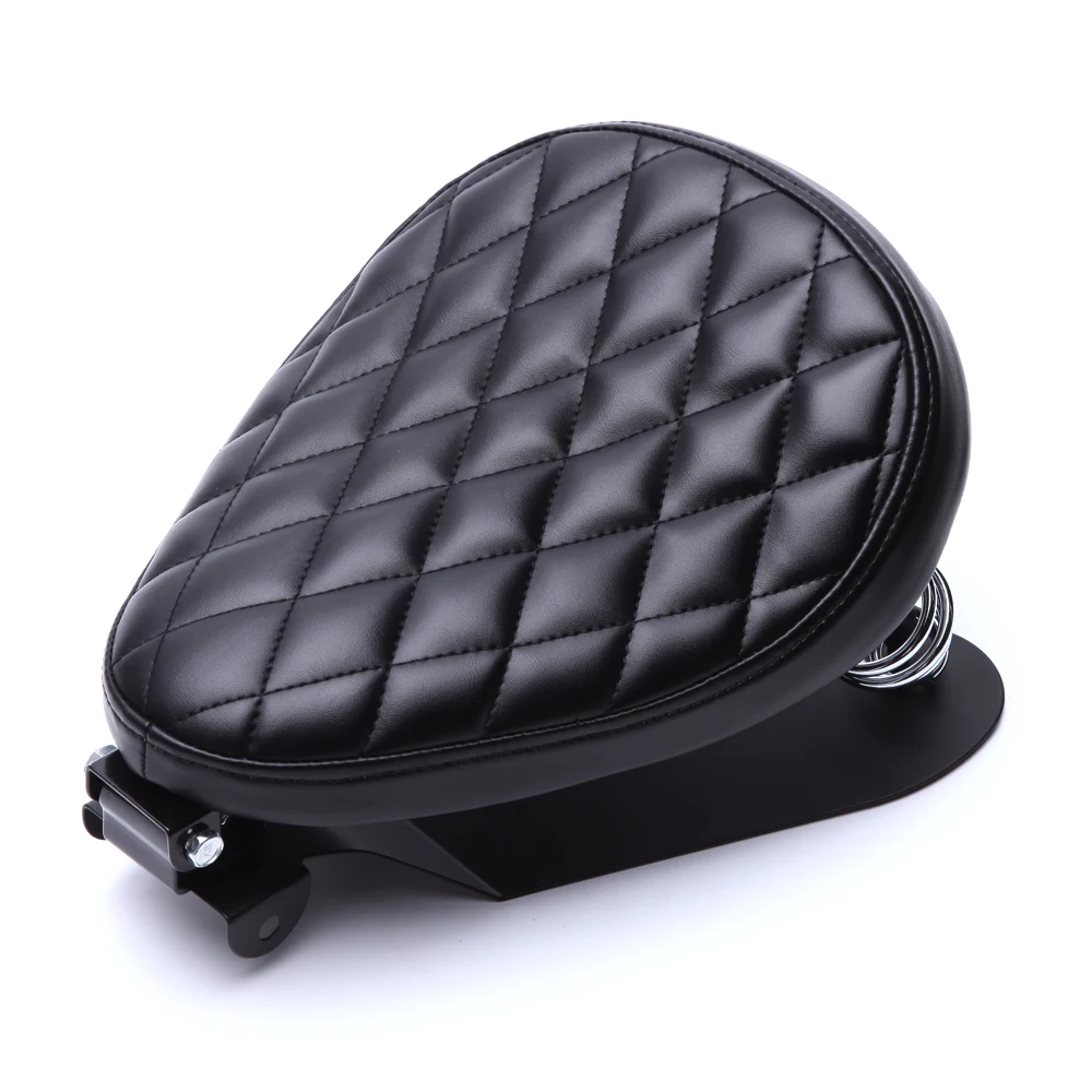 Universele Moto Bobber Motorcycle Solo Seat Chopper Zadel Vintage Kussen Onderdelen Voor Harley Davidson Iron 883 Sportster Softail