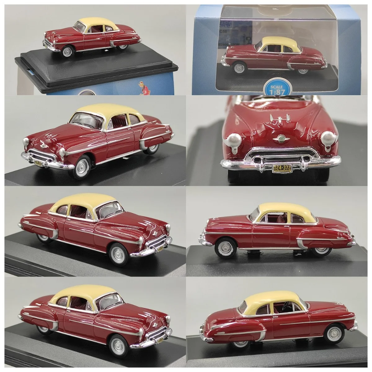 Diecast OXFORD 1:87 Scale Rocket 88 Coupe 1950 Alloy Car Model
