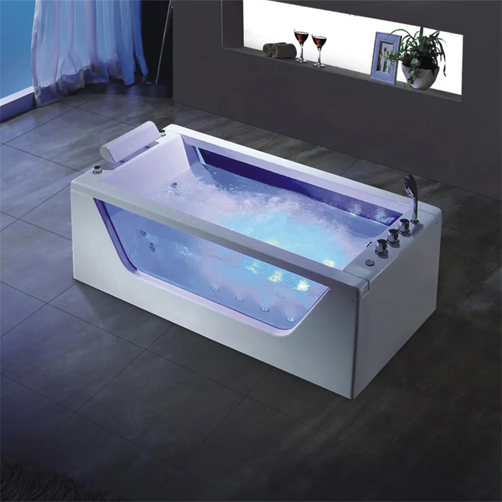 Factory Directly Whirlpool  Modern Acrylic Freestanding Massage Bathtub
