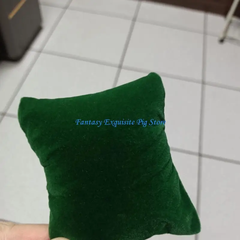 Plush Jewelry Display Pillow for Bracelets Watches Secure Soft Exhibition