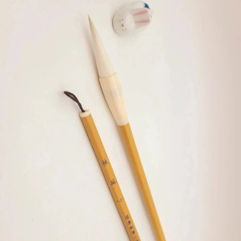 Bristle Woolen Hair Calligraphy Brush Ouyang Xun Regular Script Brush Seal Script Official Script Writing Brush Student Beginner