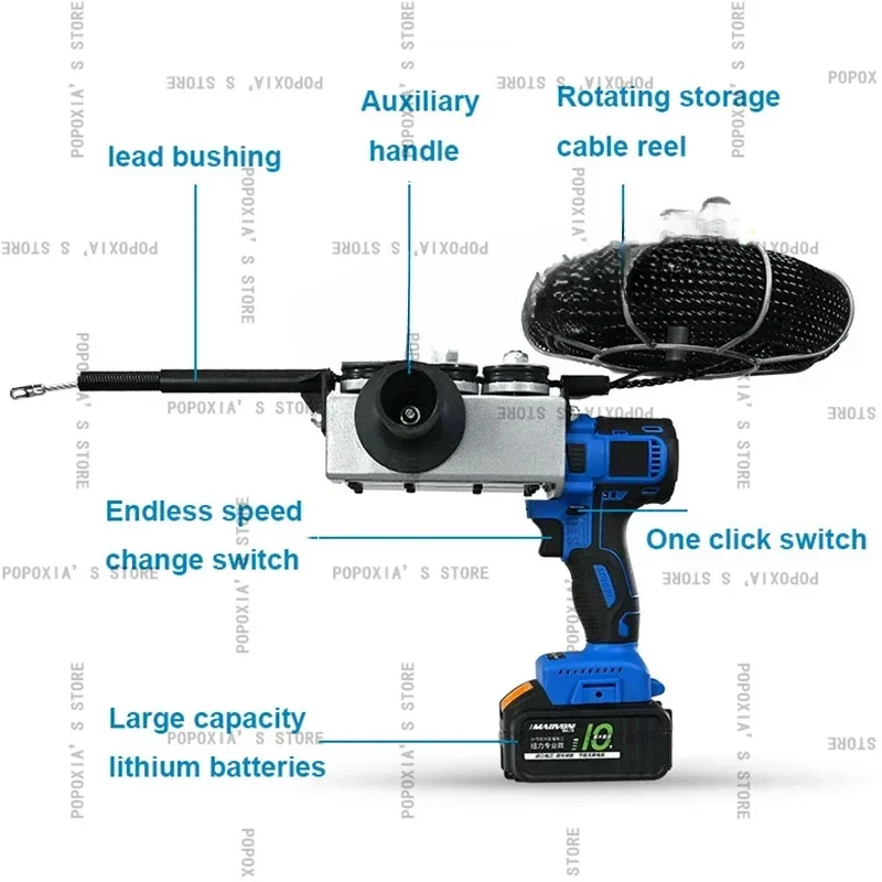 Lithium Battery Multifunction Stringing Machine Fully Automatic Electric Dark Line Pull  Wire Guide Tools