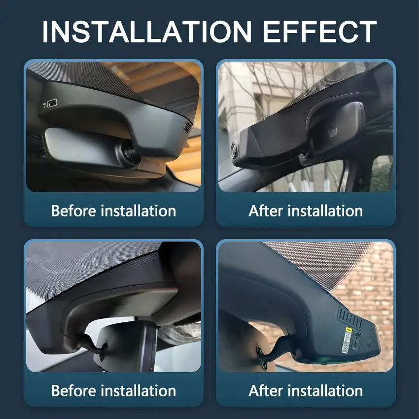 جهاز تسجيل فيديو رقمي للسيارات لسيارة VW Volkswagen ID.4 ID4 ID 4 AWD Pro S X GTX Plus CROZZ CROSS، كاميرا داش 4K 2160P لأودي Q4 e-tron، ملحقات السيارة #3