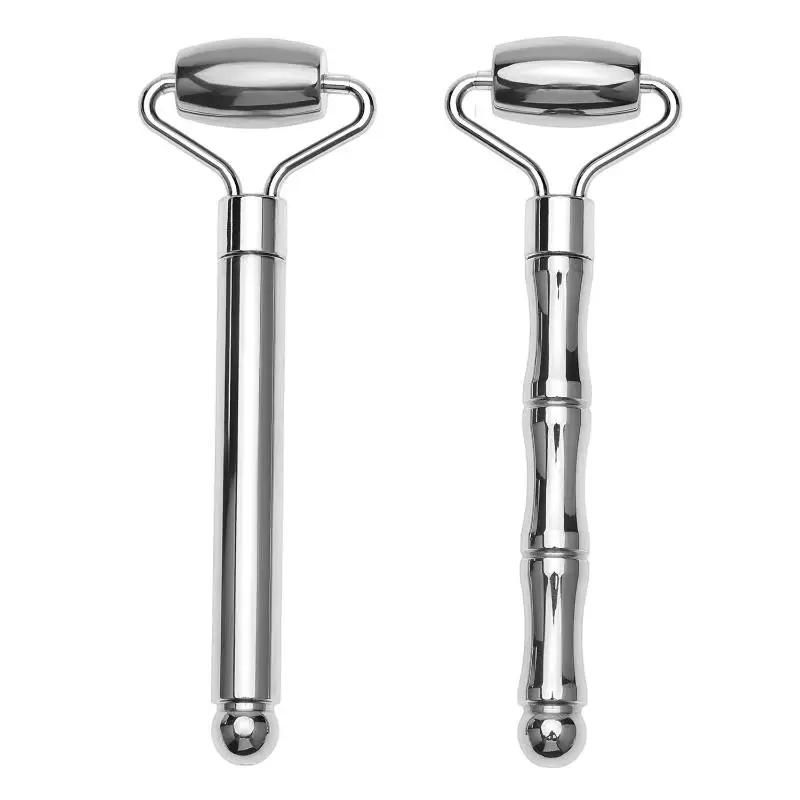 

Stainless Steel Massage Roller Facial Roller Gua Sha Beauty Face Neck Massage Tool Skin Tightening Face Lifting Beauty Care
