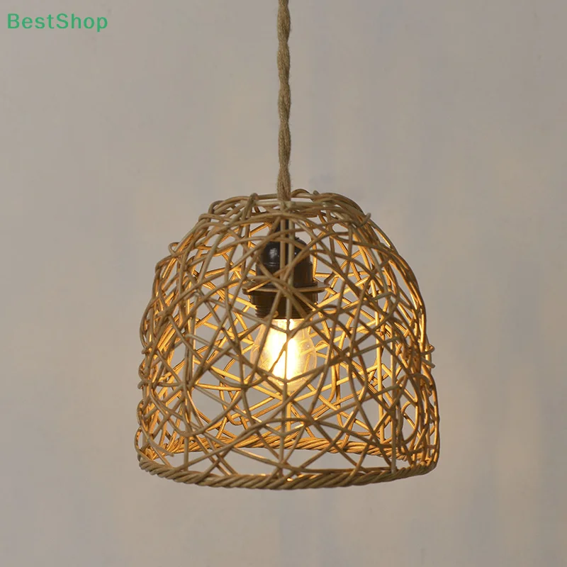

Имитация ротанга, тканый художественный абажур, пластиковая люстра из ротанга, абажур B & B, подвесное высококачественное освещение для отеля и ресторана