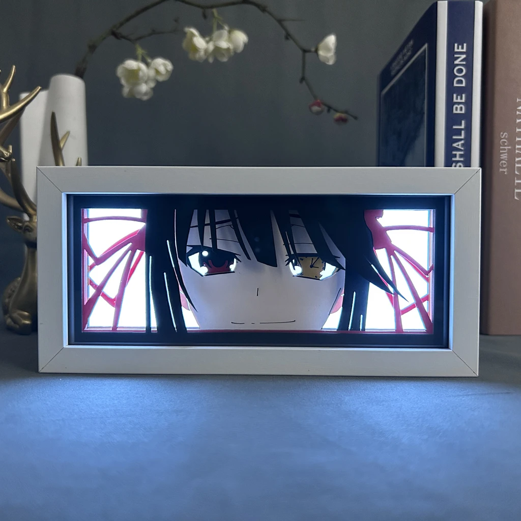 Luz Led nocturna de Manga, iluminación de Anime, lámpara de escritorio para dormitorio, regalo de cumpleaños, fecha A en vivo, Kurumi Tokisaki