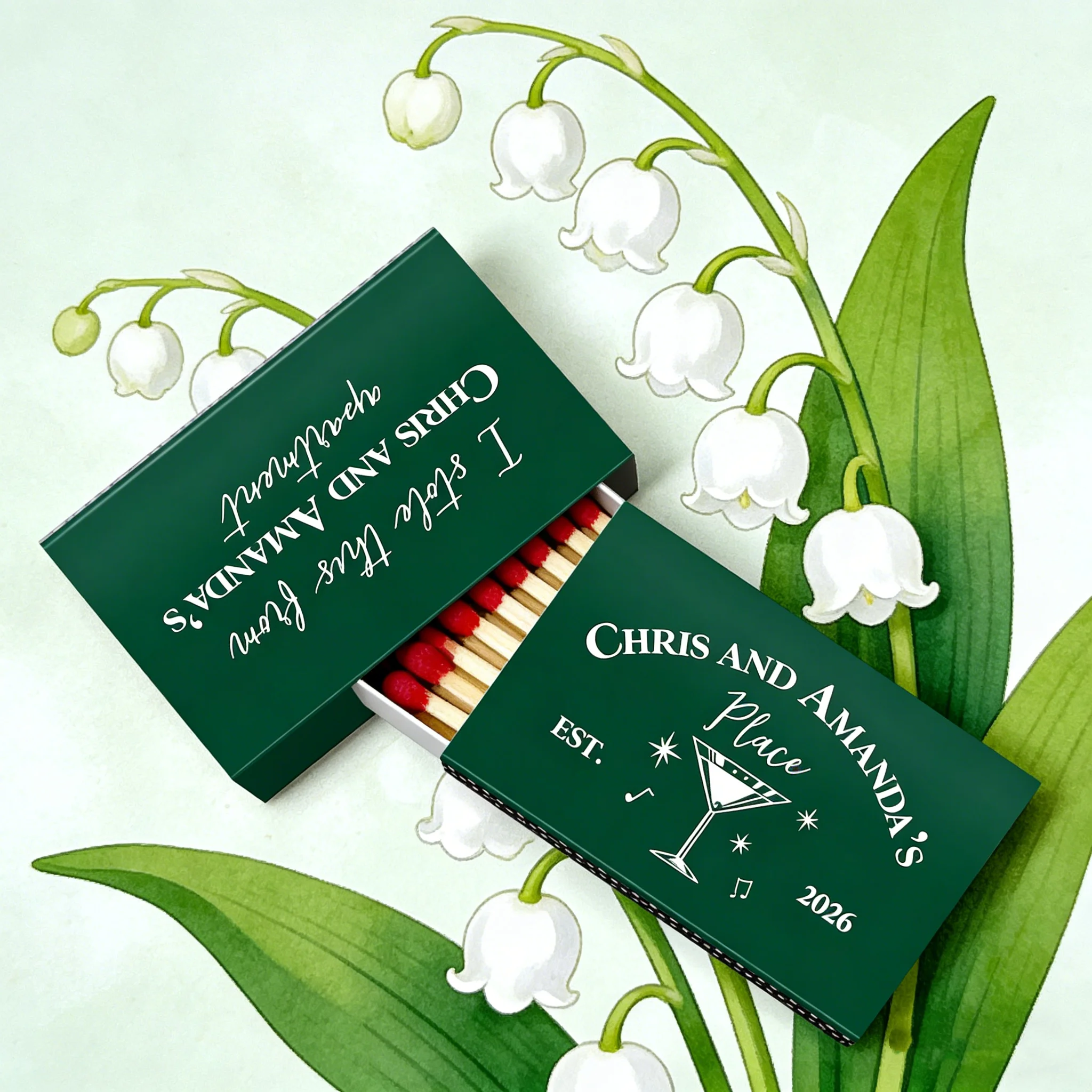 

Custom Est 2026 Matchboxes Personalized I Stole This From Apartment Matchbooks for Wedding Favors & Housewarming Presents