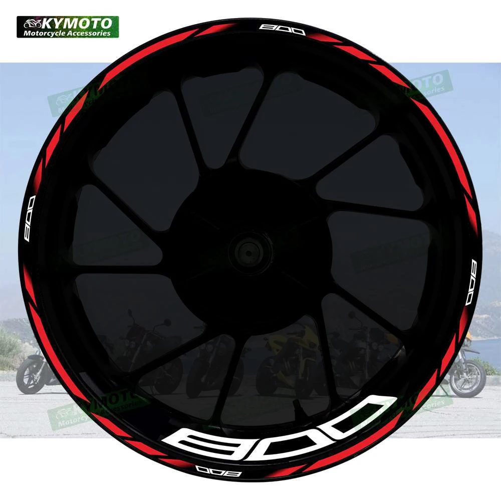 

For Z800 Z 800 motorcycle accessories 17 inch front and rear wheel decals hub modified wheel rim reflective sticker decoration