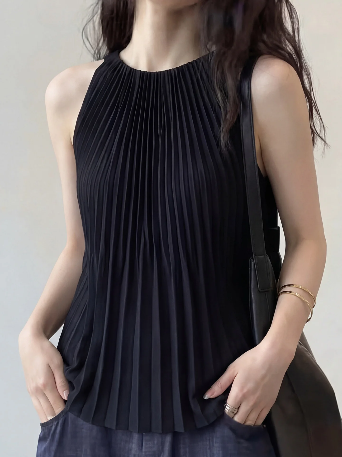 

Unique Beautiful Sweater Design Loose Versatile Color Sleeveless Top Women Spring Summer Comfortable Korean Style