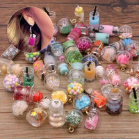 10/20/30pcs Multi-color Bottle Shaped Pendant, DIY Jewelry Making Pendant,Valentine's Day,Thanksgiving,Christmas,Halloween Gift