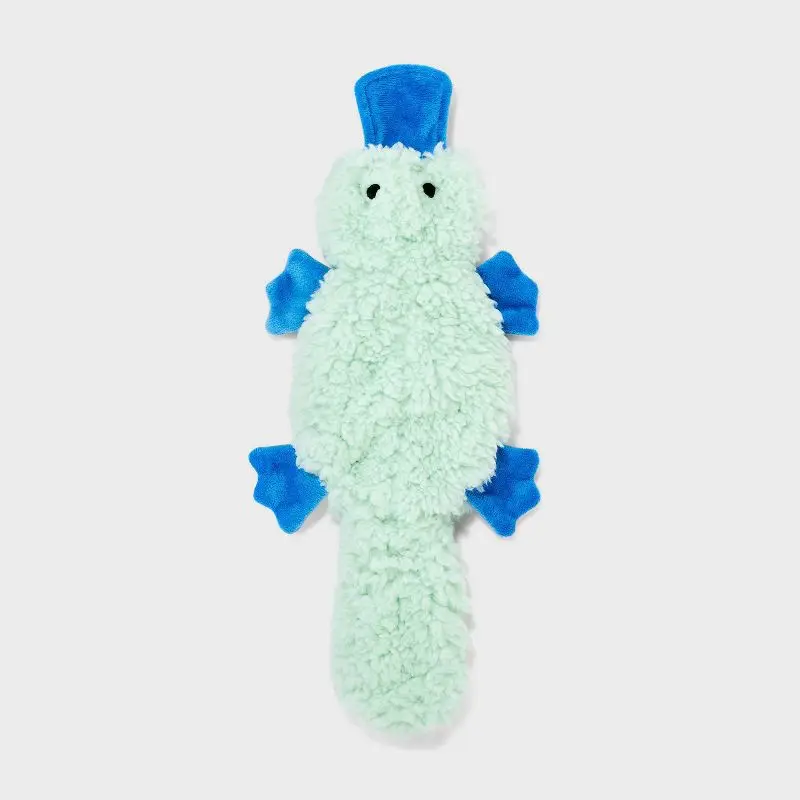 

Crinkle Squeaky Platypus Plush Dog Toy for Small Breeds Soft Chew Resistant Interactive Play Cuddle Pet Toy Moderate Chewers