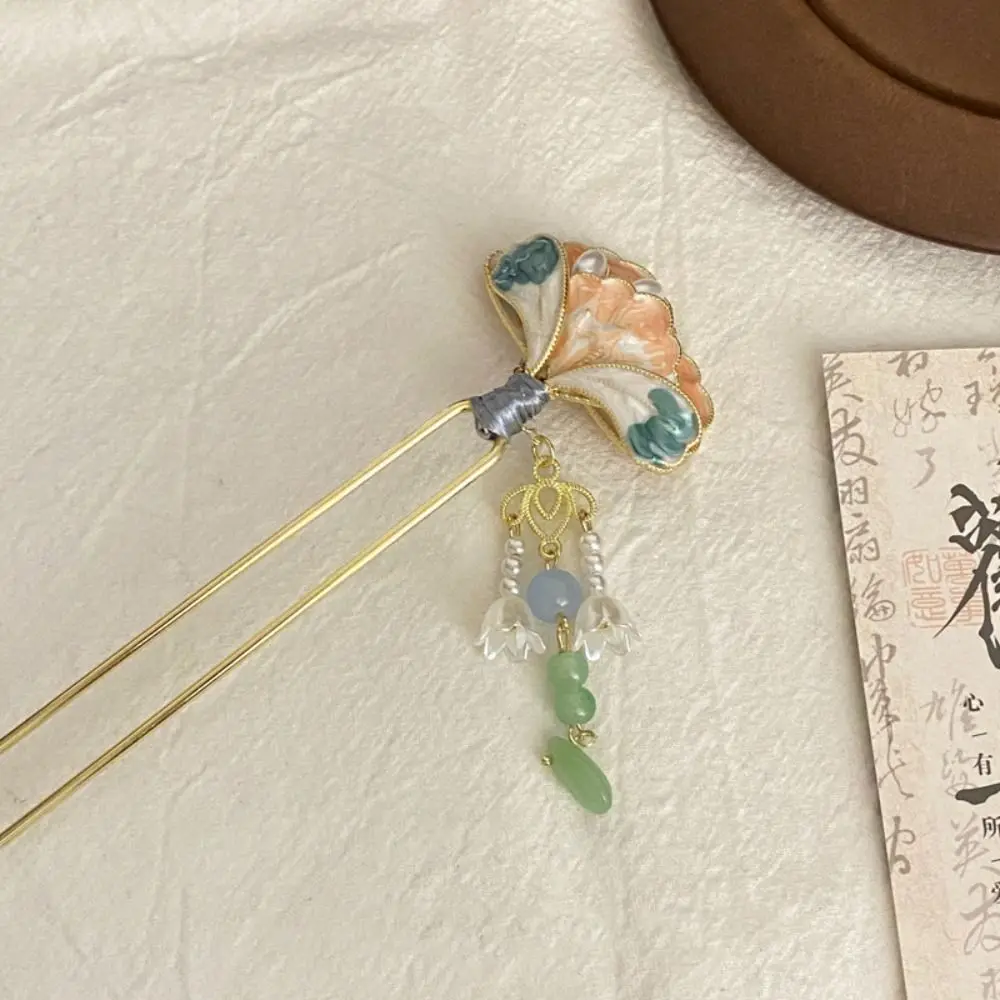 

Fashion Tassels U-shaped Hair Clip U Shape Pearl Chinese Style Hair Stick Grab Clip Hanfu Headwear Flower Hairpin Female