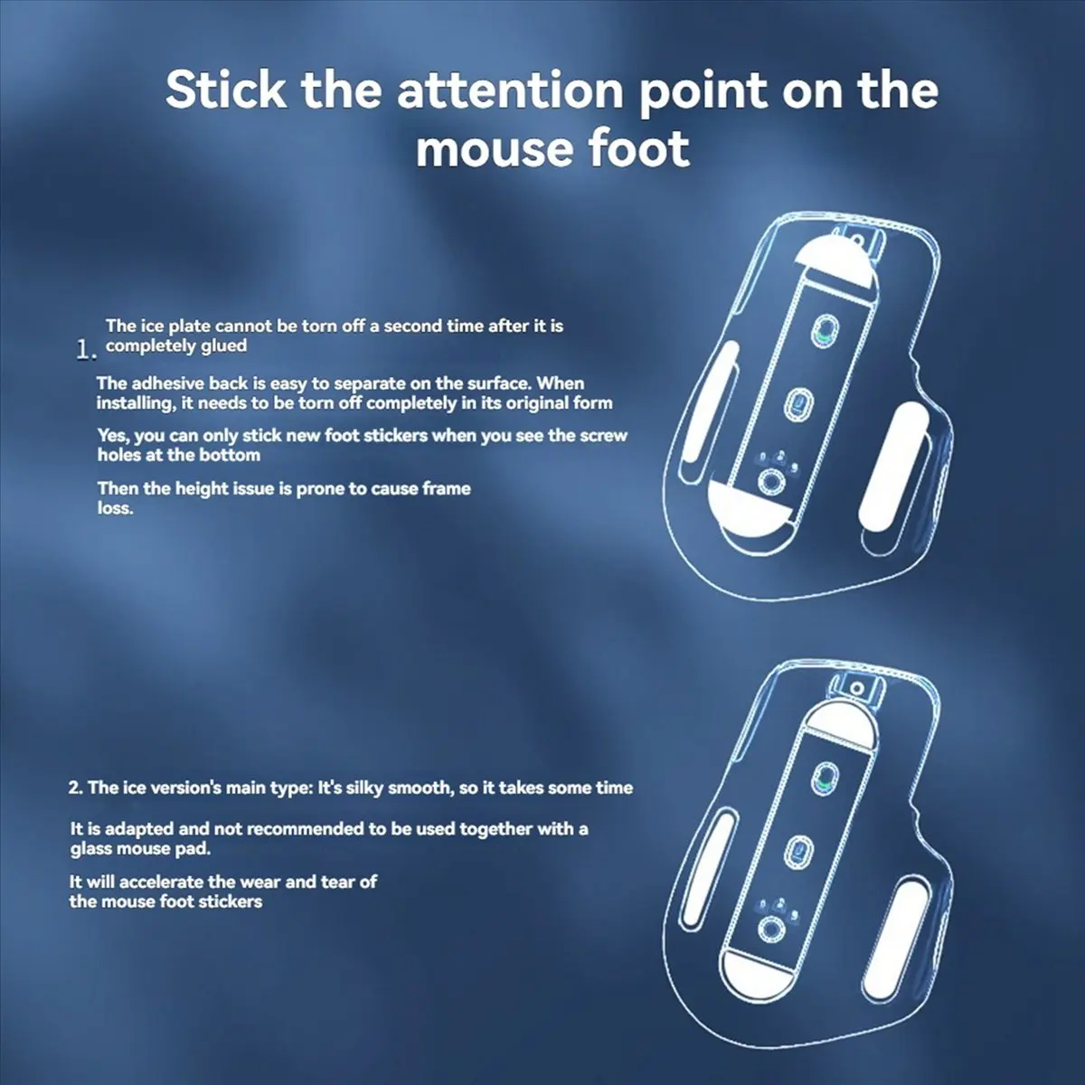 TCE For MX Master 3s Mouse Feet Pads Smooth Mouse Accessories Enhance Your Mousing Experience