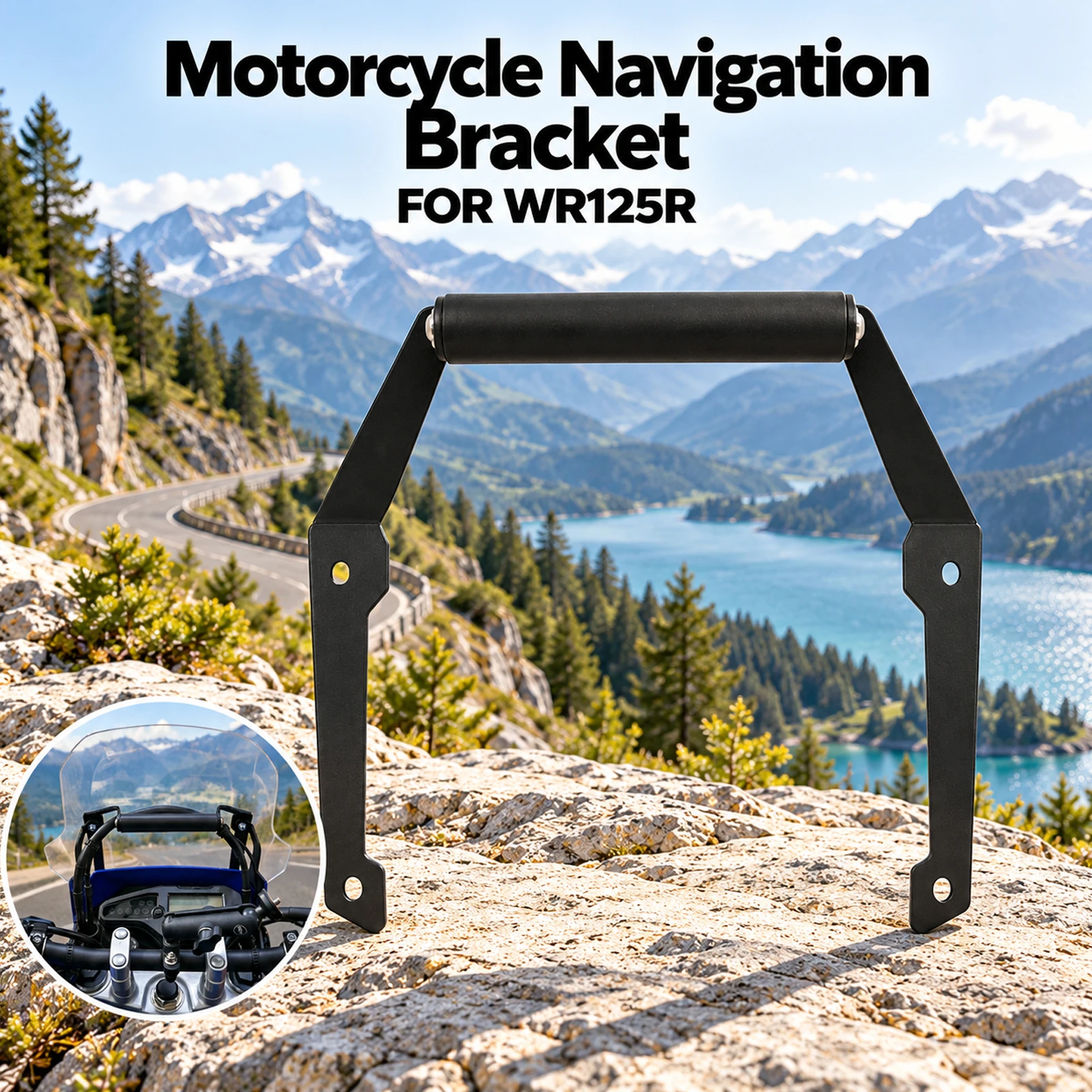 wr125r、wr-125r、wr-125r（2025-2026年モデル）用アクセサリー：gpsスマートフォンナビゲーションマウント、取り付けブラケット、アダプター、ホルダー
