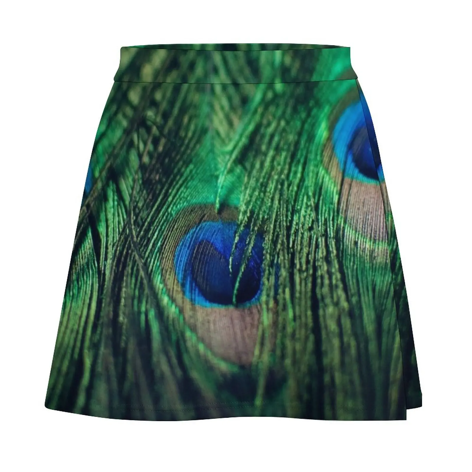 Pfauenfedern Minirock Damenröcke Kurze Röcke