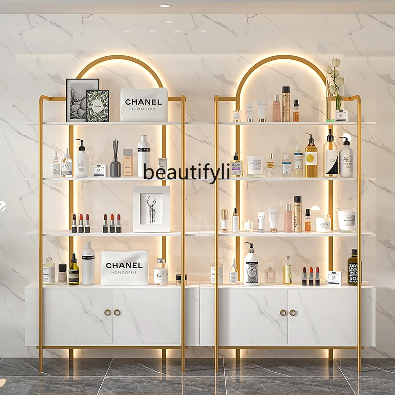 

Beauty salon, cosmetics display cabinet, nail salon display rack, floor shelf shelf