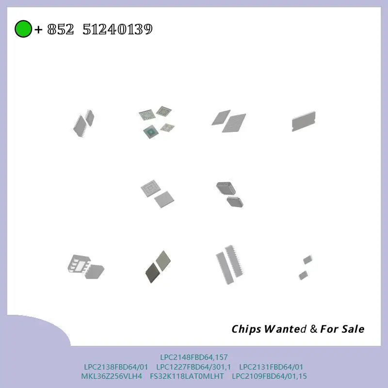 Integrated circuit chip LPC2148FBD64,157 LPC2138FBD64/01 LPC1227FBD64/301,1 Microcontroller LPC2131FBD64/01 MKL36Z256VLH4
