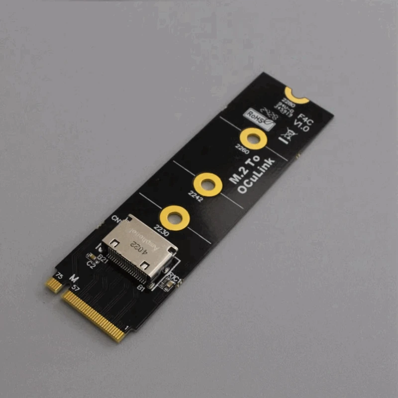F4C M.2 Nvme Pcie 4.0 To Oculink SFF-8612 Adapter For 2.5 Inch NVME U.2(SFF 8639)SSD PCI-E NGFF Adapter Card