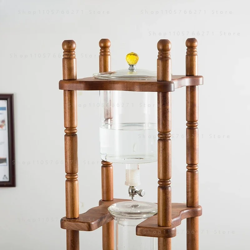 Commercial Cold Brew Coffee Drip Tower, Large 25 Cup Capacity Coffee Maker With Hand Blown Glass