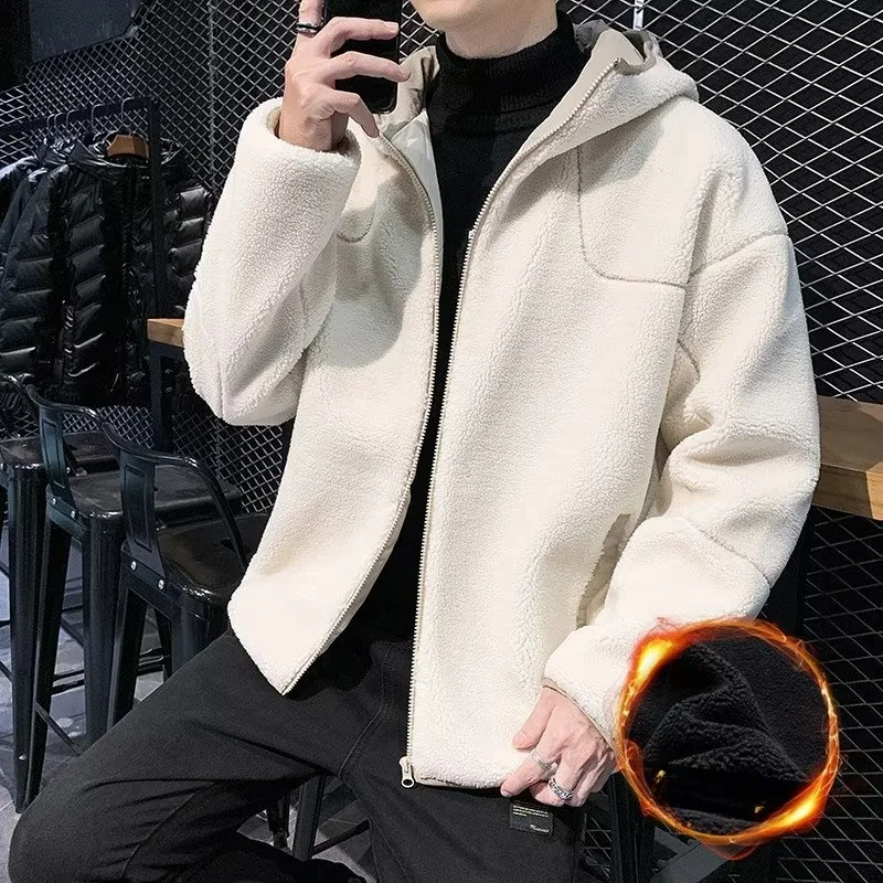 

Утепленная флисовая спортивная куртка, осень-зима 2023, новый стиль, унисекс, теплая модная одежда для пар, повседневная одежда в японском стиле