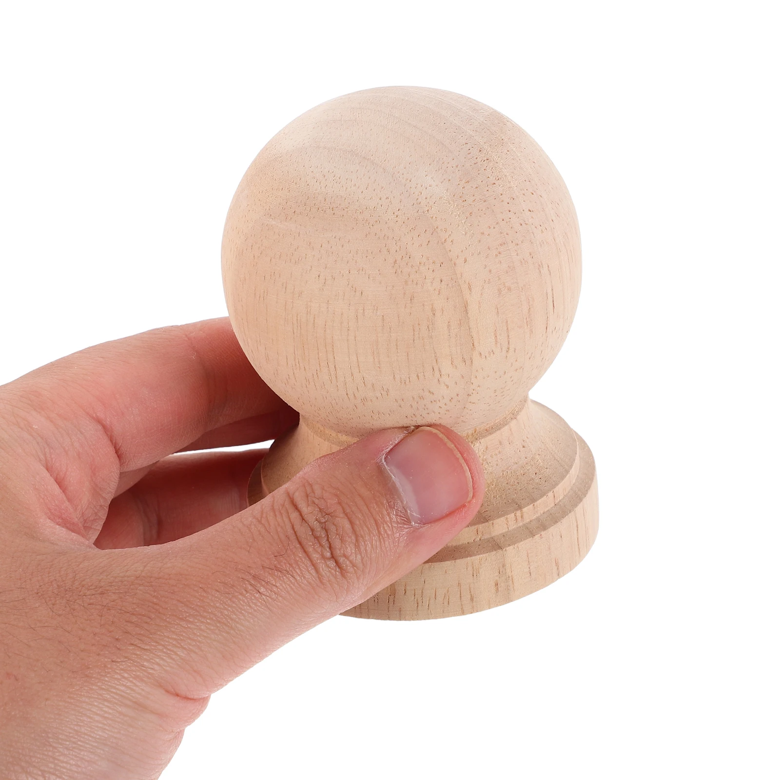 

4 Pcs European Cabinet Corridor Bridge Decor Unfinished Wood Baluster Wooden Spindles Accessories Home Finials Solid