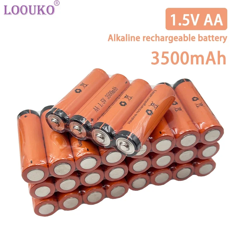 LOvissed KO-Pile alcaline aste, adaptée aux lampes de poche, jouets, horloges, MP3 plus tard, AA 1.5 mAh, 3500 V