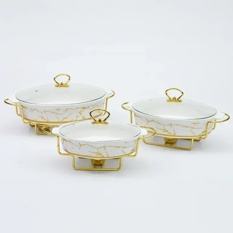 

1pcs other hotel & restaurant supplies ceramics chafing dish luxury buffet food warmers