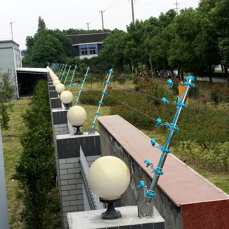 High Voltage Electric Fence Energizer Pulse Electric Fence Intrusion Alarm System High Security Wire  Fence