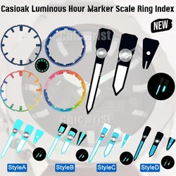 For Casioak Luminous Hour Marker GA2100 Dial Ring DIY Watch Scale Ring Index Modification Dial Shoc k GA2100 WatchAccessories