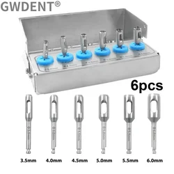 1set Dental Implant Trephine Bur Drill Tissue Punch Stainless Steel Planting Tools Instrument Suitable for Low Speed Machine