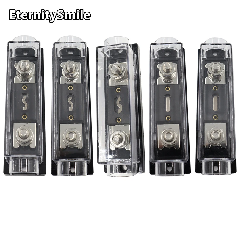 

100A/150A/200A/250A/300A 36V Plug-in type ANL Fuse Block with Transparent Cover for Car Truck Audio