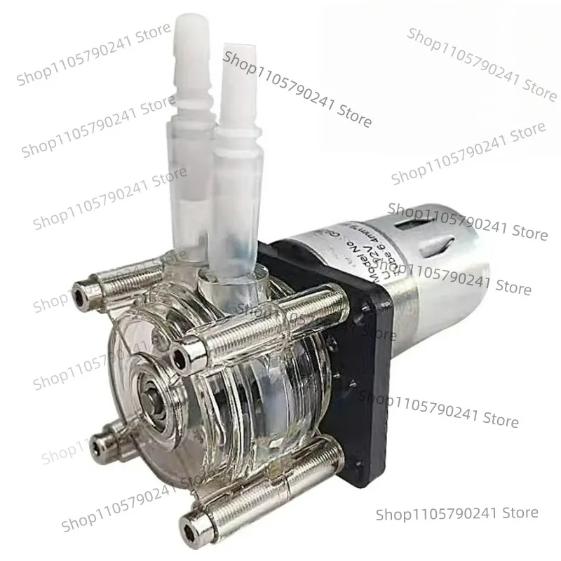 DC 12V High Flow Peristaltic Pump Tube Vacuum Miniature Dosing Hose Pump Aquarium Lab Water 6.4mm ID 9.6mm OD