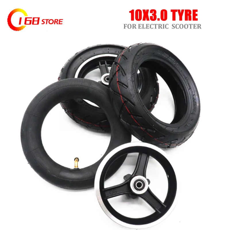 

Newest 10 Inch Pneumatic Wheel 10x3.0 Tire Inner Tube&alloy Disc Brake Rim for Electric Scooter Balancing Hoverboard 10*3.0 Tyre