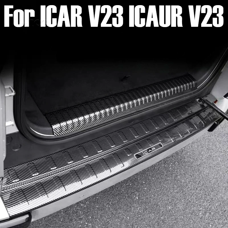 

Автомобильные аксессуары для ICAR V23 ICAUR V23 2025 2026, АБС-пластик, задний бампер, защитная крышка багажника, наклейка, защитное украшение