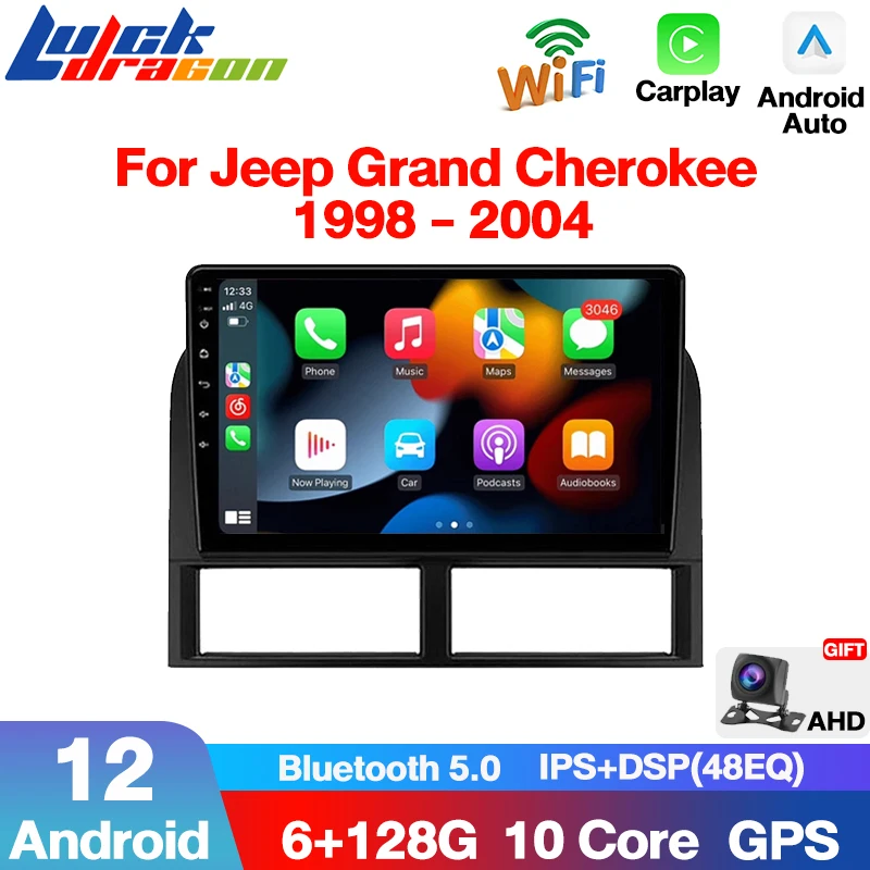 

2 Din Android 12 Car Radio Multimedia Video Player Navigation For Jeep Grand Cherokee II WJ 1998 - 2004 Autoradio Carplay Auto