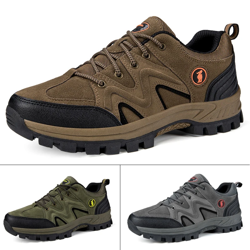 

Men Hiking Shoes Breathable Travel Shoes Non-Slip Wear-Resistant Woodland sneakers Men Outdoor HikingMountain Climbing Shoes