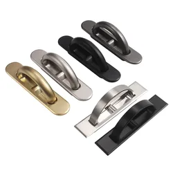 Simple Rotating Hidden Furniture Handles Recessed Tatami Handles Cabinet Concealed Pulls kitchen Cabinet Handles Hardware
