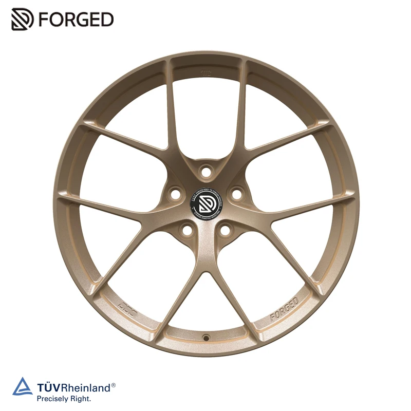 17-23 Inch Bronze Forged Wheel Hubs 25mm ET 10000 Ton Press Custom Aluminum Alloy RimsTUV Approved Wheels High Strength