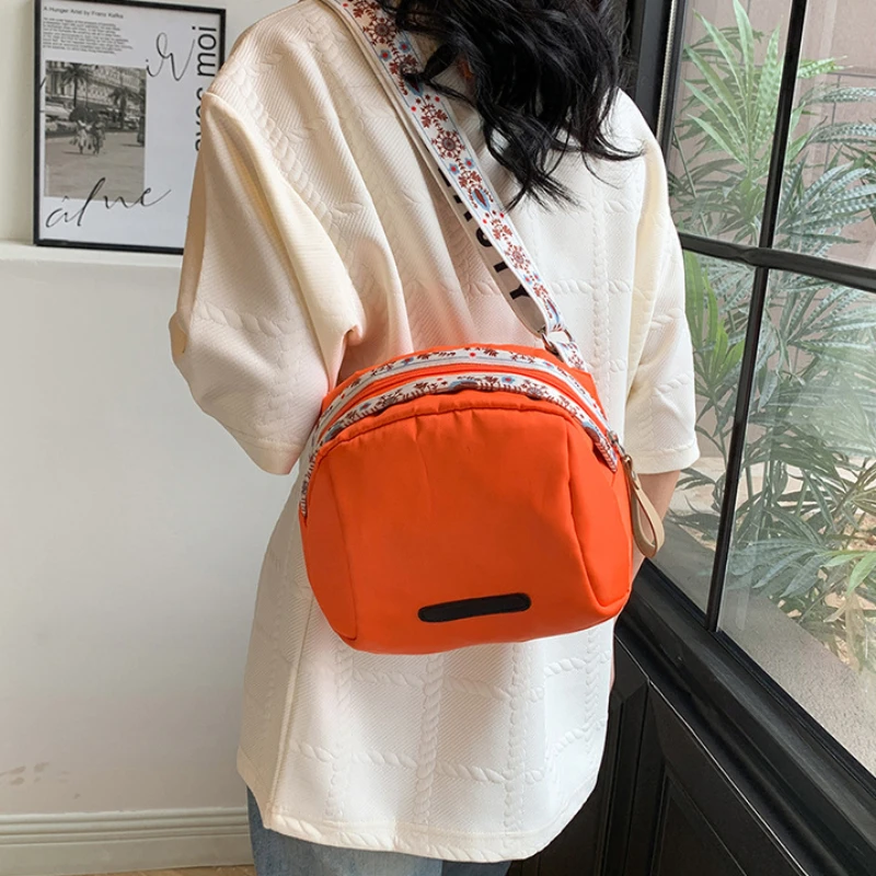 2024 New Fashion Crossbody Bags For Women Flower Print Strap Shell Bag Korean Large-capacity Purses and Handabgs Shoulder Bag