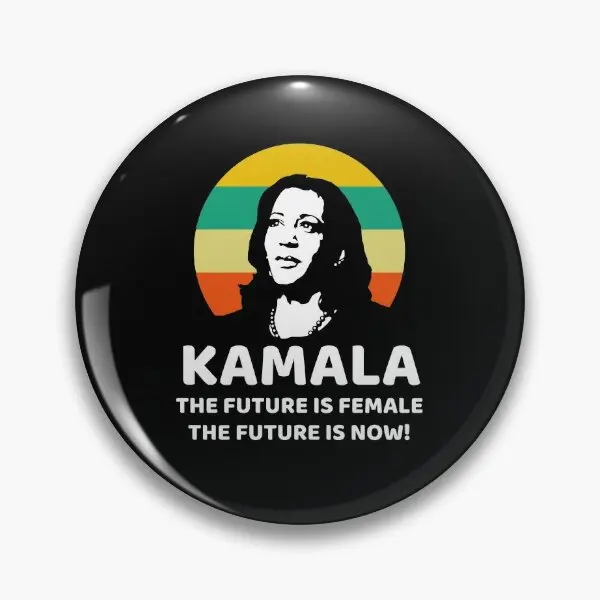 Kamala Kamala Harris The Future Is Fem  Soft Button Pin Collar Women Gift Badge Hat Lover Clothes Jewelry Fashion Lapel Pin