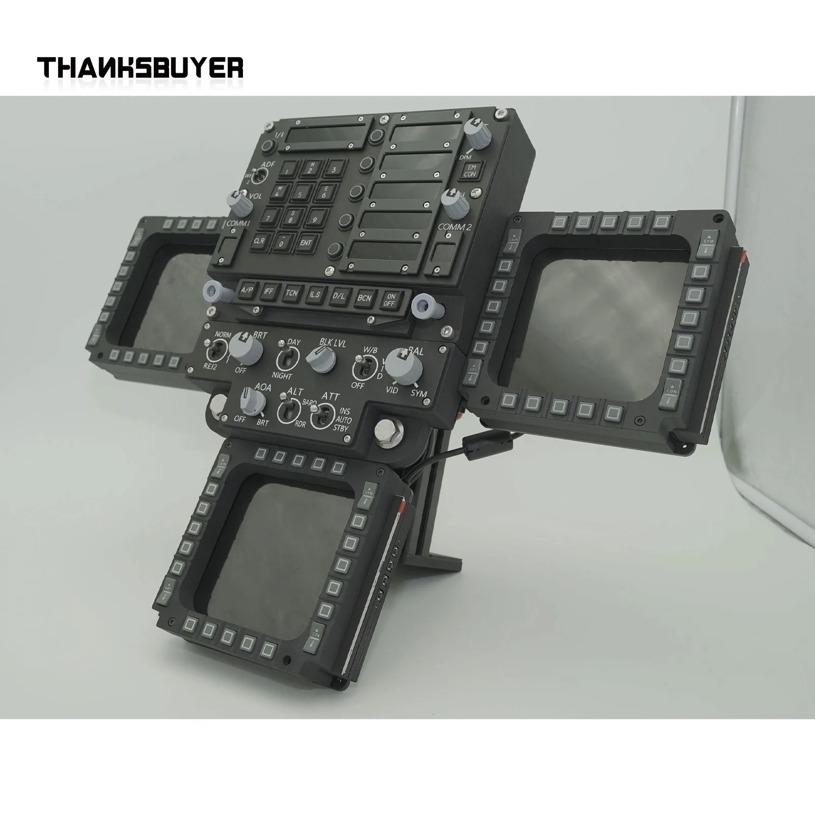 CUBESIM Easy Panel EP3U Flight Simulator Panel, Fit for DCS World and Other Flight Simulation Games