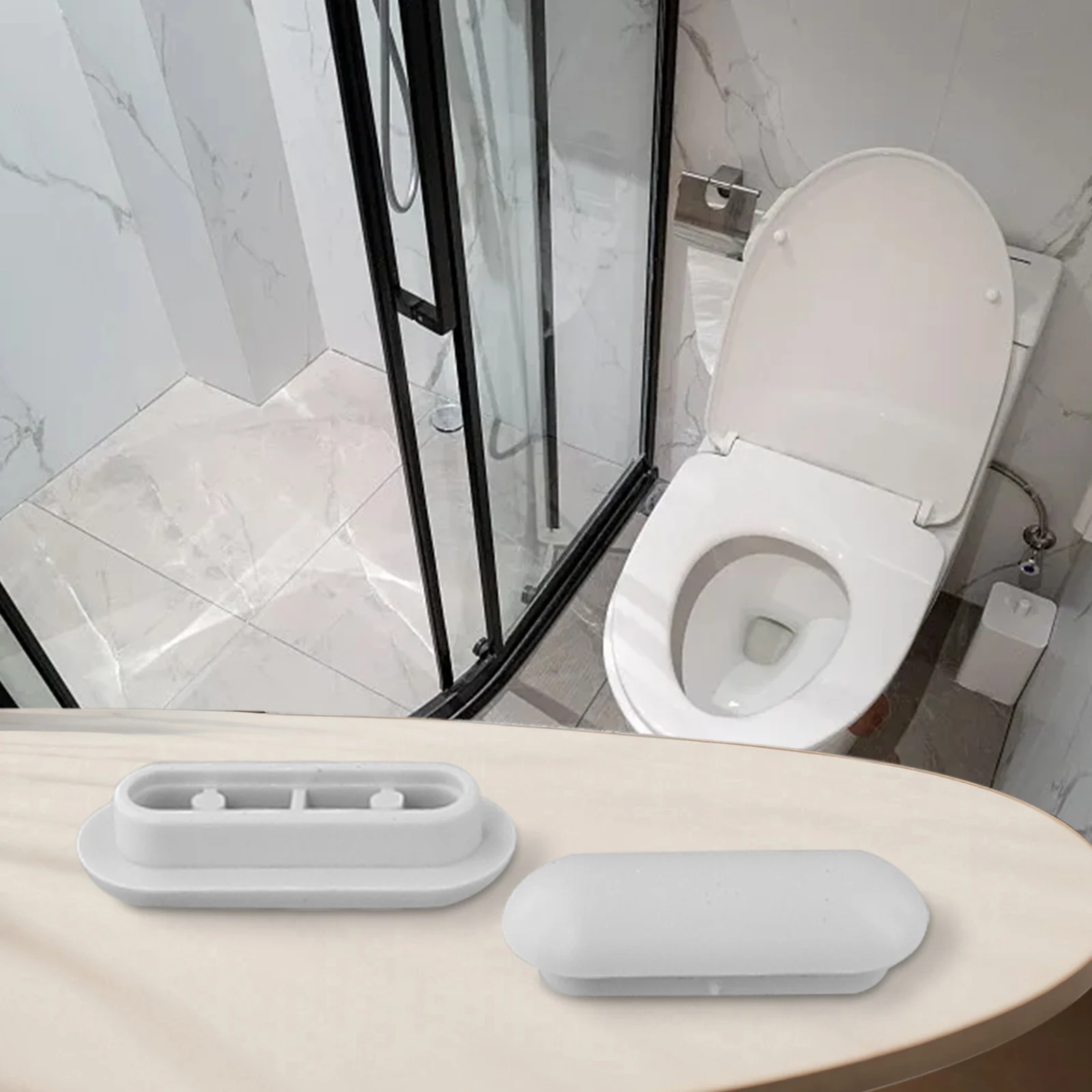 High Quality New Practical Bumper Buffer Toilet Cover 12x ABS+TPE Accessory Assembly Replacement Shock-proof Toilets Seat