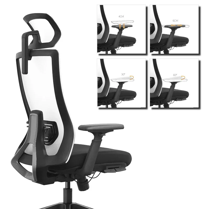 

-Vaseat SK9-BH-07 Modern Design Adjustable Desk Ergonomic Office Chair Ice Mesh Swivel Executive Chair Home Office Metal Iron