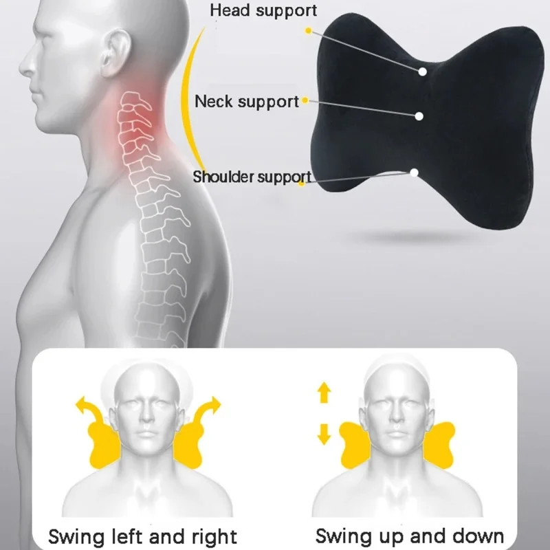 سيارة الرقبة الوسائد كلا الجانبين لتخفيف آلام الرأس وسادة السيارة لمرسيدس بنز AMG W203 W206 W220 W205 W211 W212 W201 GLS CLS GLC #5