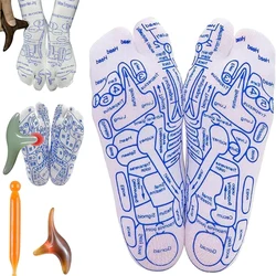 Acupressure Reflexology Socks with Trigger Point Massage Tool Reflexology Foot Massage SocksBeginner Acupoint Massage Tools