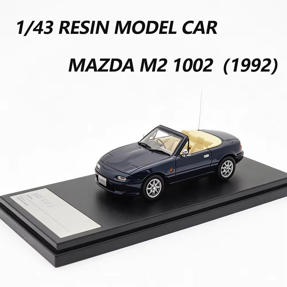 1:43 Scale Hi-Story Model Car MAZDA M2 1002 (1992) Roadster Realistic Resin Car Model Desktop Ornament Gift Toy