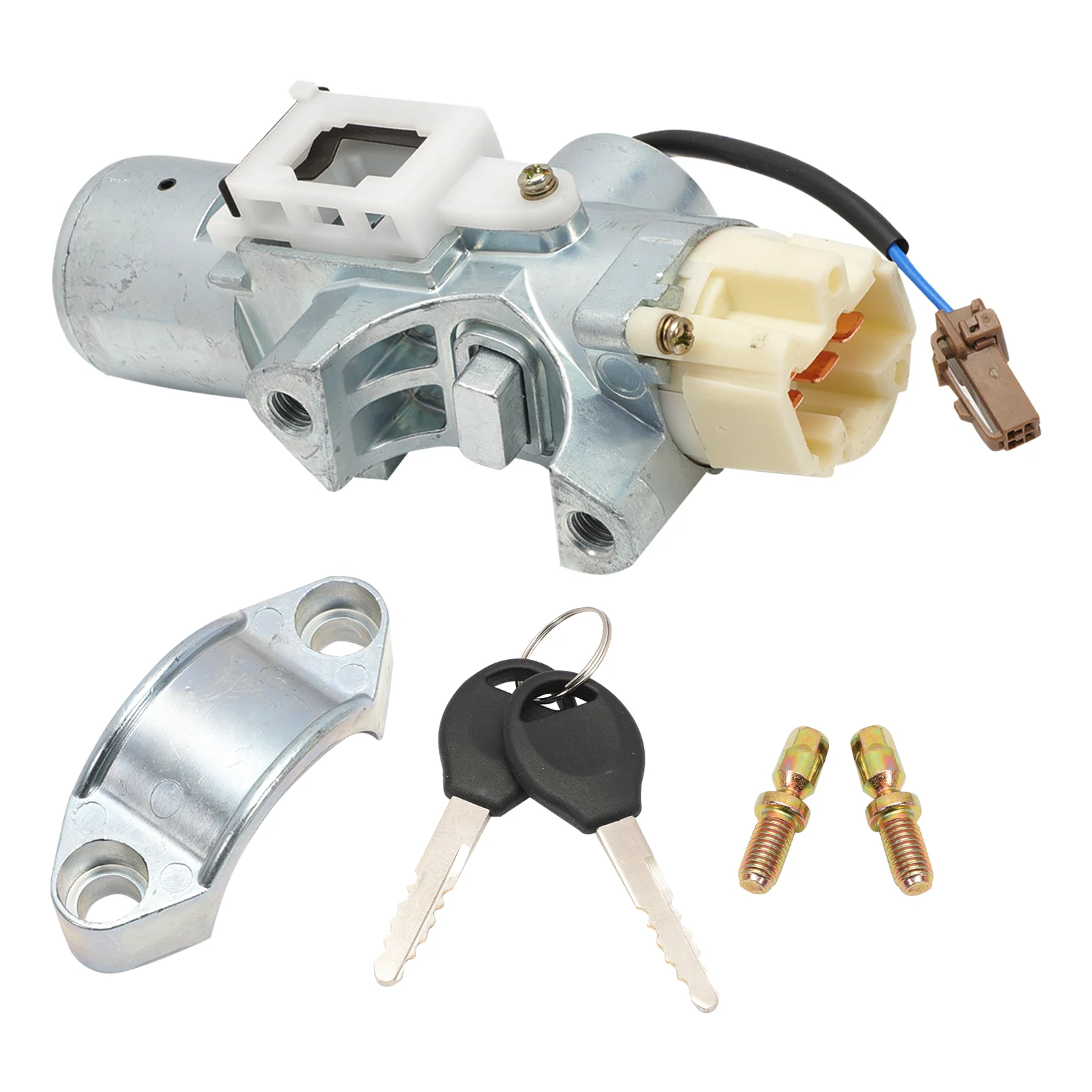 Ignition Switch Lock Cylinder Steering Column w/Key for Nissan Maxima 1999-2002 Pathfinder 1999-2004 Sentra 2000-2006